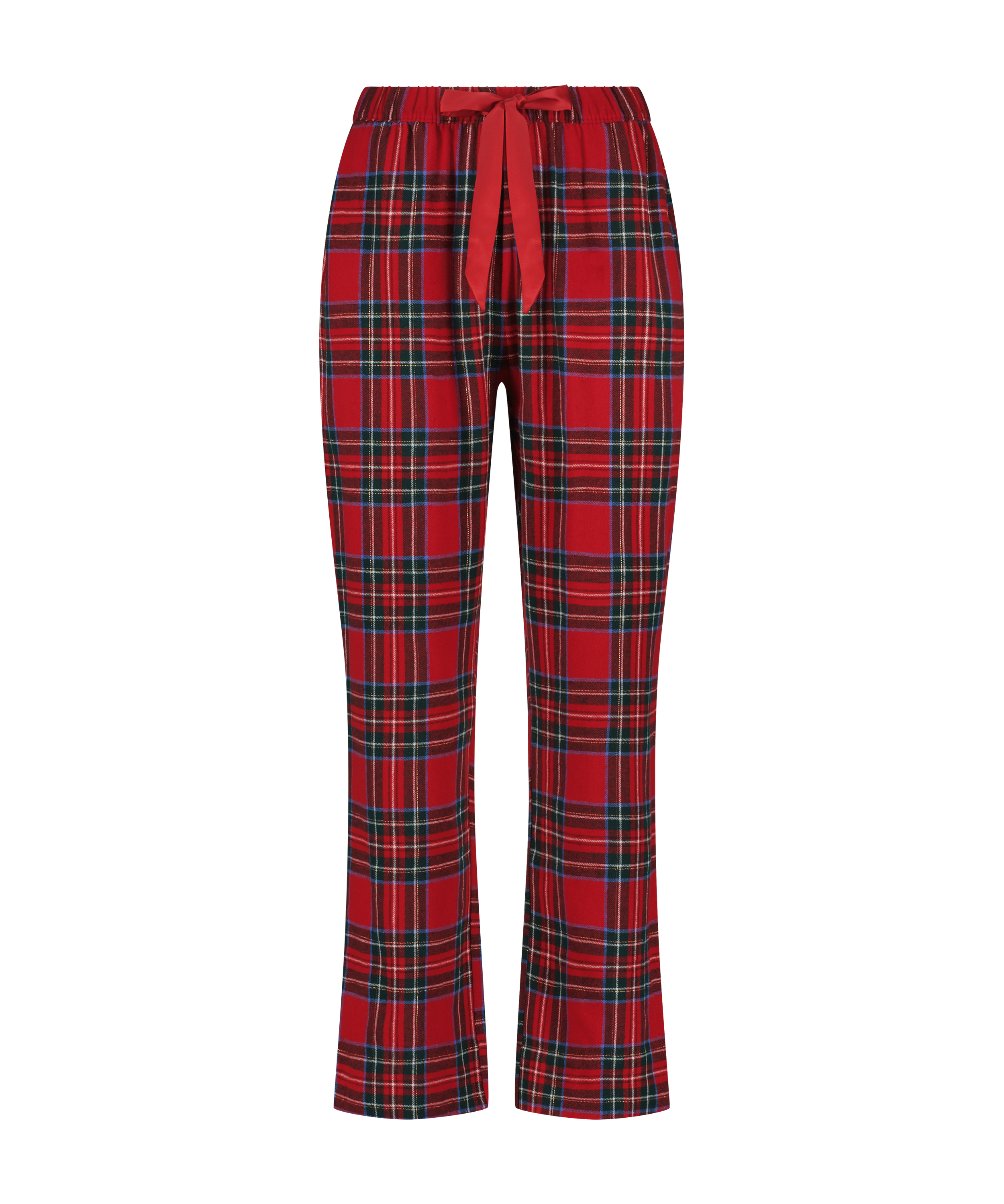 Tall Pyjamasbyxori flanell, Röd, main