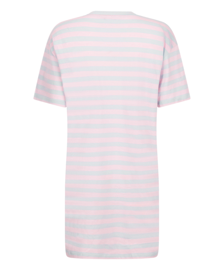 Nattskjorta med rund hals, Blå