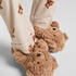 Tofflor Teddy Bear, Beige