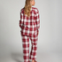 Pyjamasbyxori flanell, Rosa