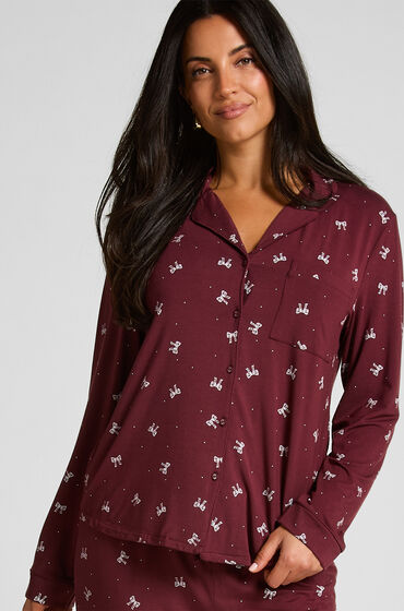 Hunkemöller Långärmad jerseyjacka Essential Lila