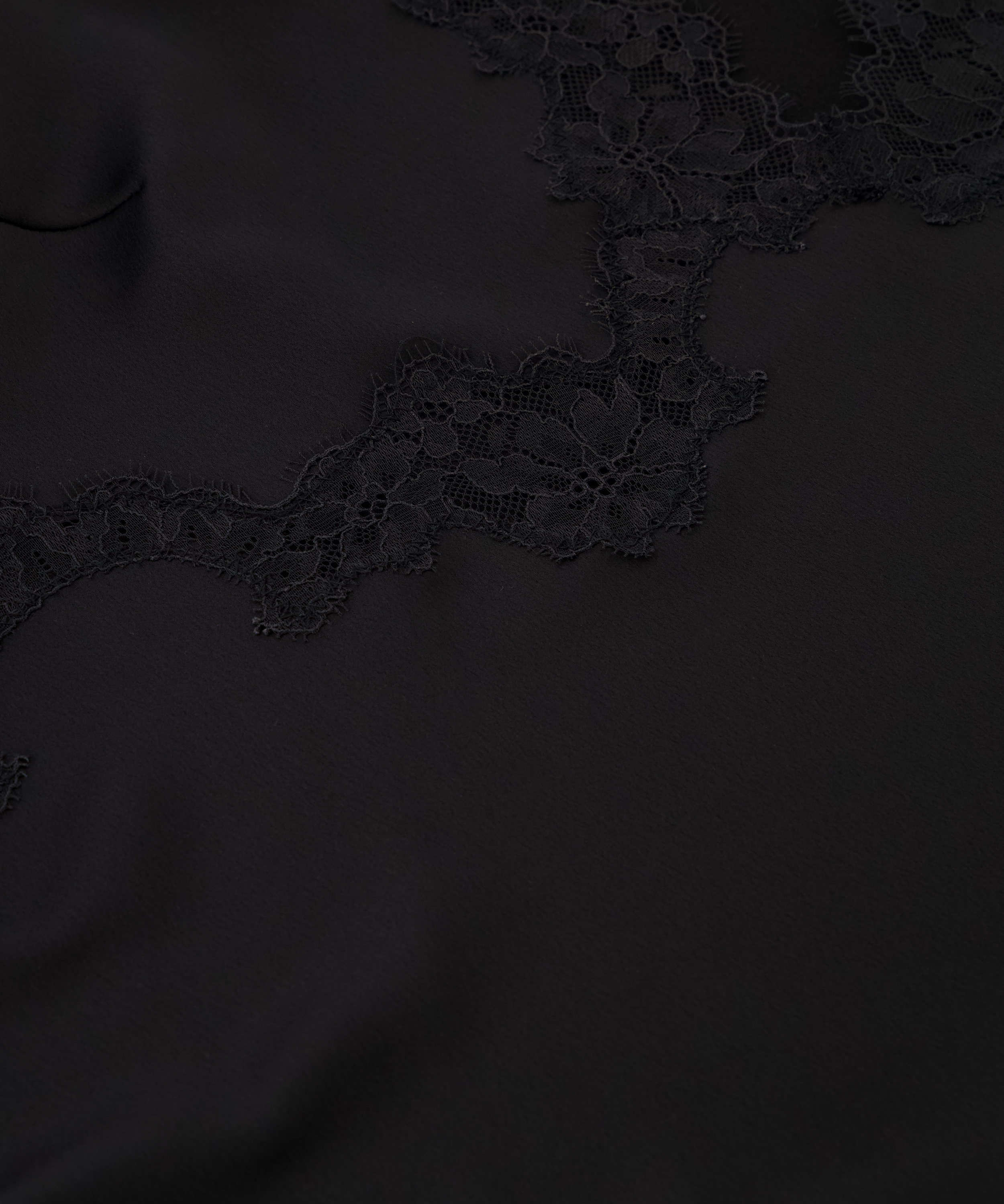 Spetslinne Sophia, Svart, main