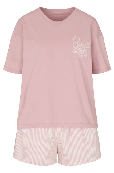 Hunkemöller Pyjamasset med Shorts och T-shirt dam – bild 3
