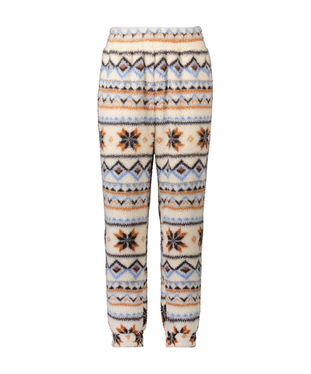 Mysbyxor i fleece, Vit