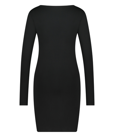 Nattskjorta Henley, Svart