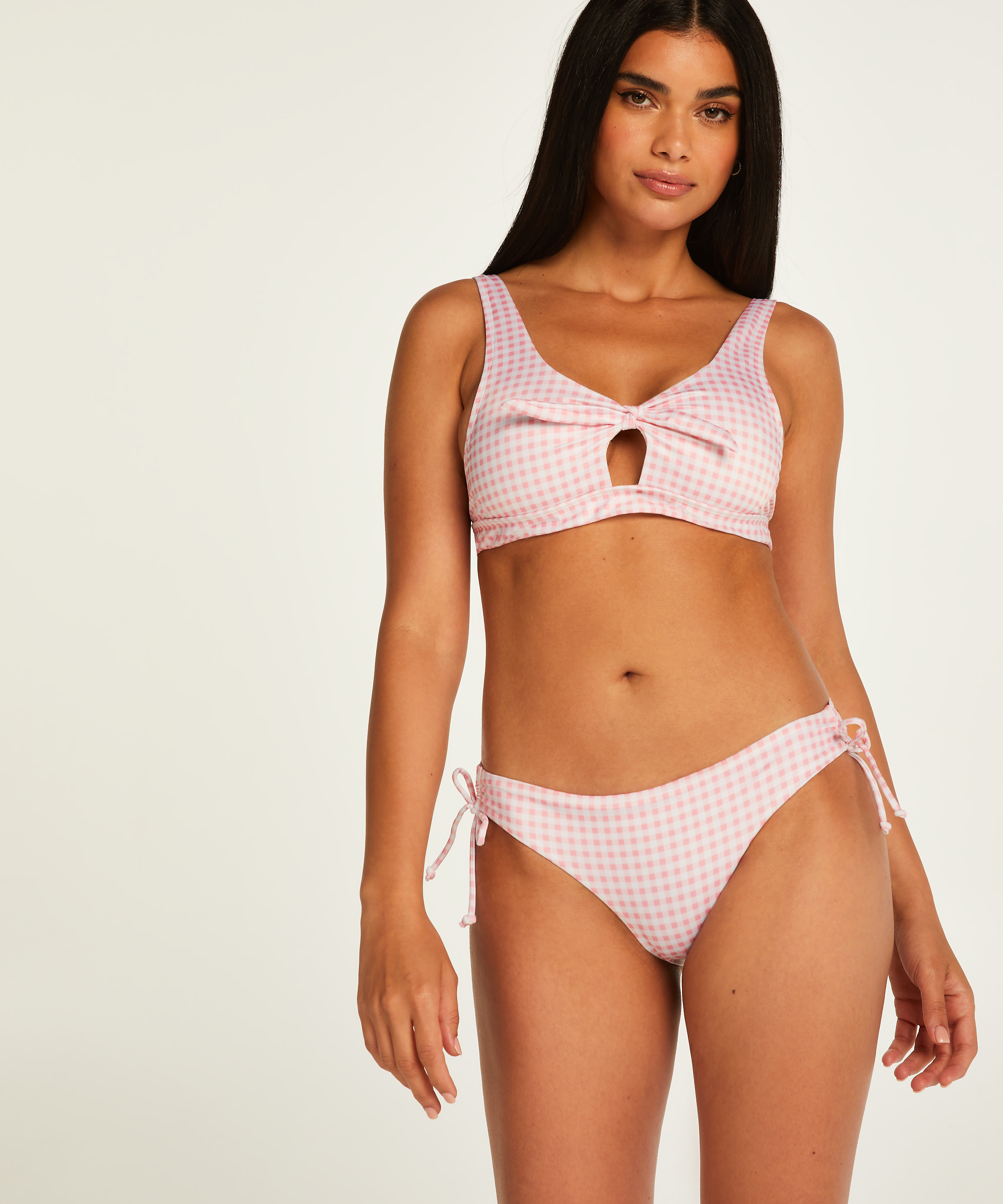 Seychelles croppad bikini-topp, Rosa, main