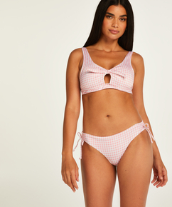 Seychelles croppad bikini-topp, Rosa