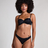 Formpressad axelbandslös bygel-bh Angie, Svart