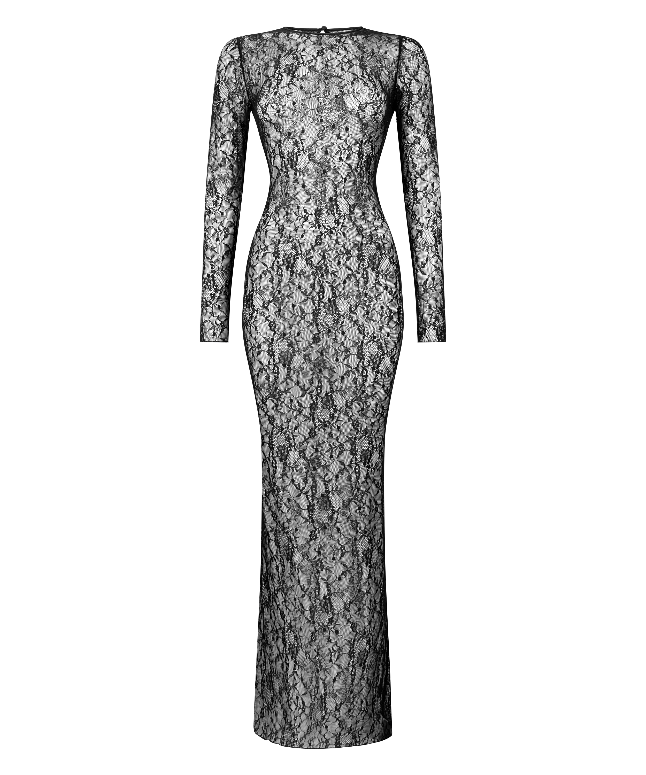 Underklänning Lace, Svart, main