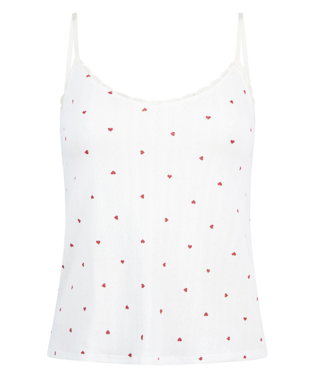 Linne Cami Lace, Vit