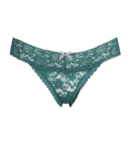 Stringtrosa Floral Lace, bl&aring;