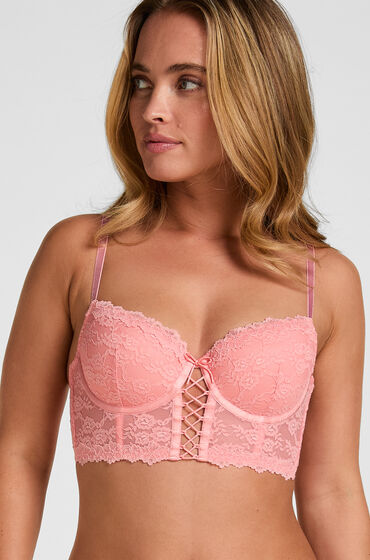 Hunkemöller Förformad Longline BH med bygel Aveline Rosa — produktbild