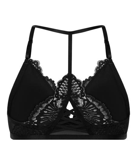 Triangle-bralette Whitney, Svart