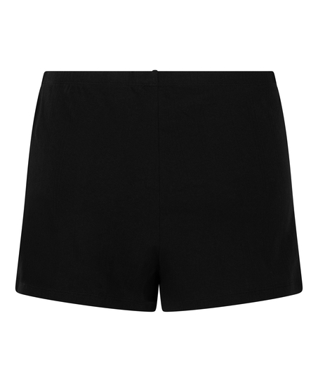 Pointelle-shorts, Svart
