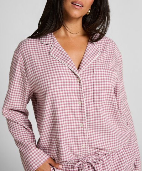 Pyjamastopp Flanel Essentials, Lila