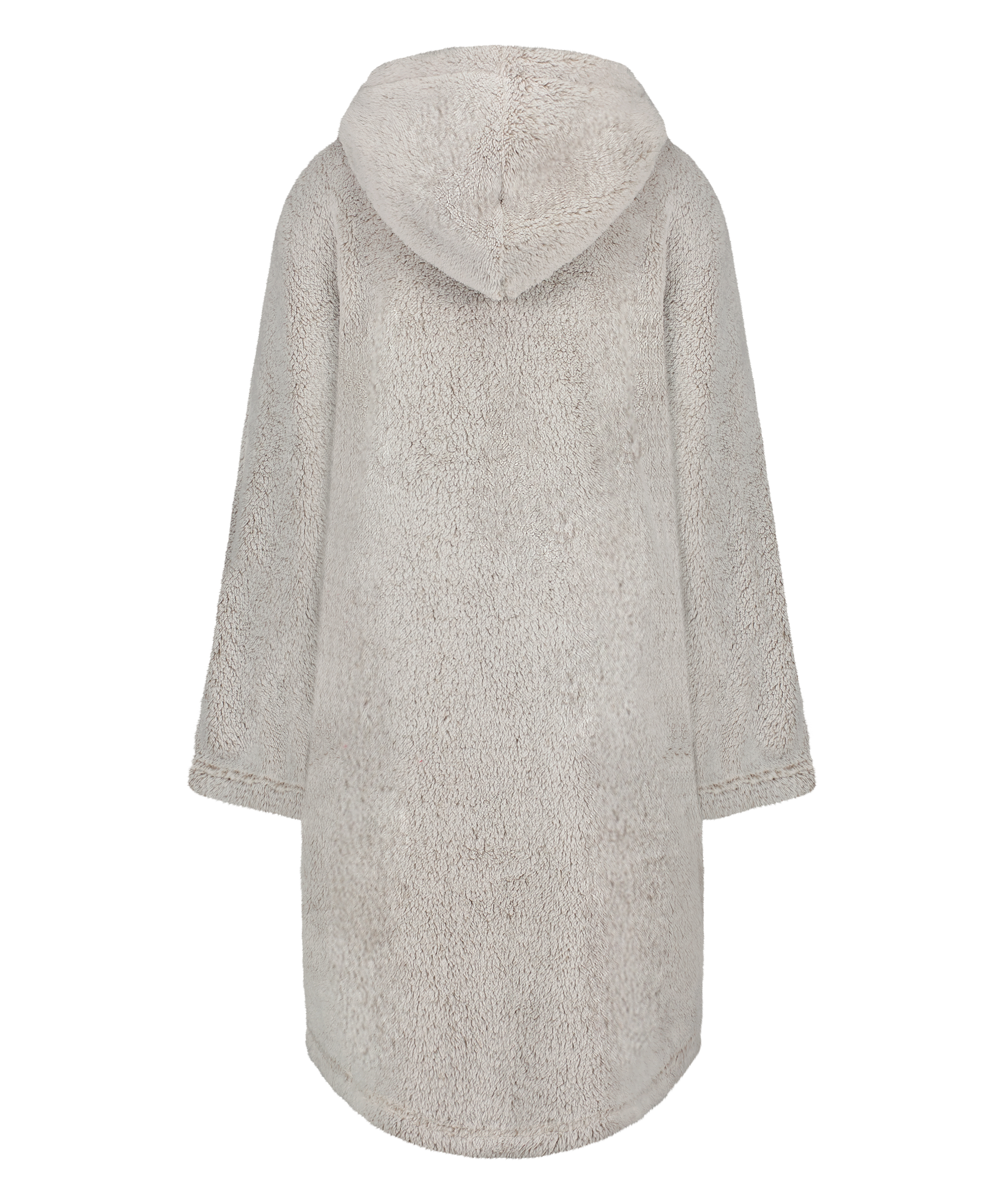 Huvjacka i flannel och fleece, Grå, main