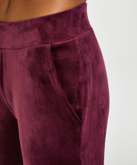 Tall Pyjamasbyxor i velour, Lila