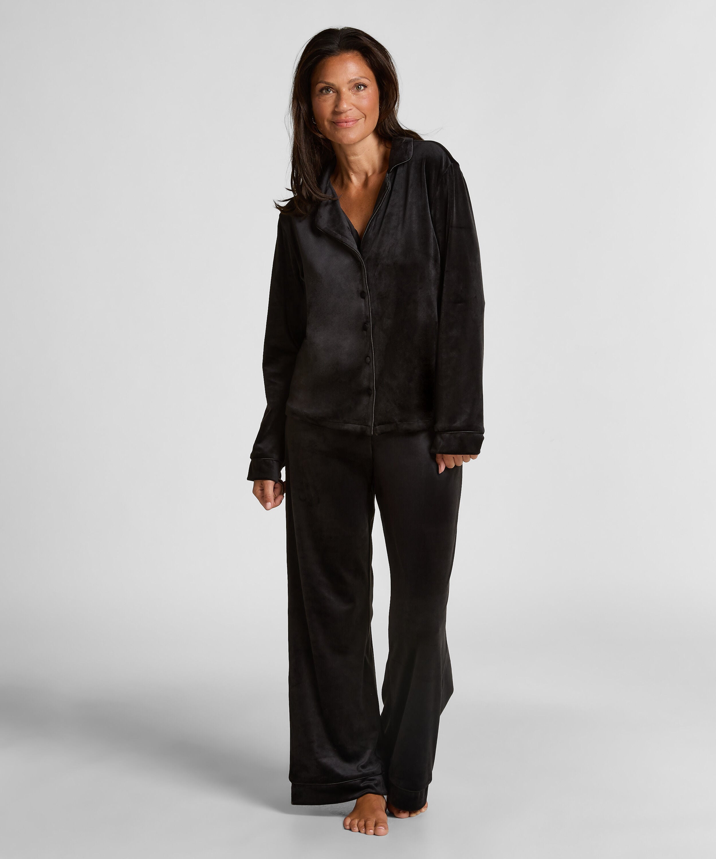 Velvet pyjamasbyxor, Svart