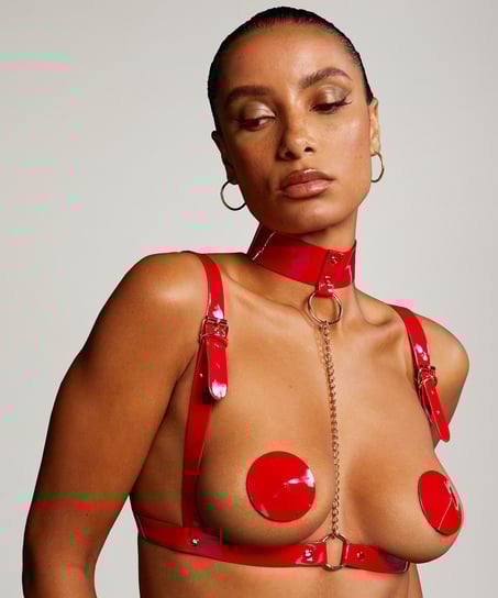 Harness-choker från vår Private-kollektion, Röd