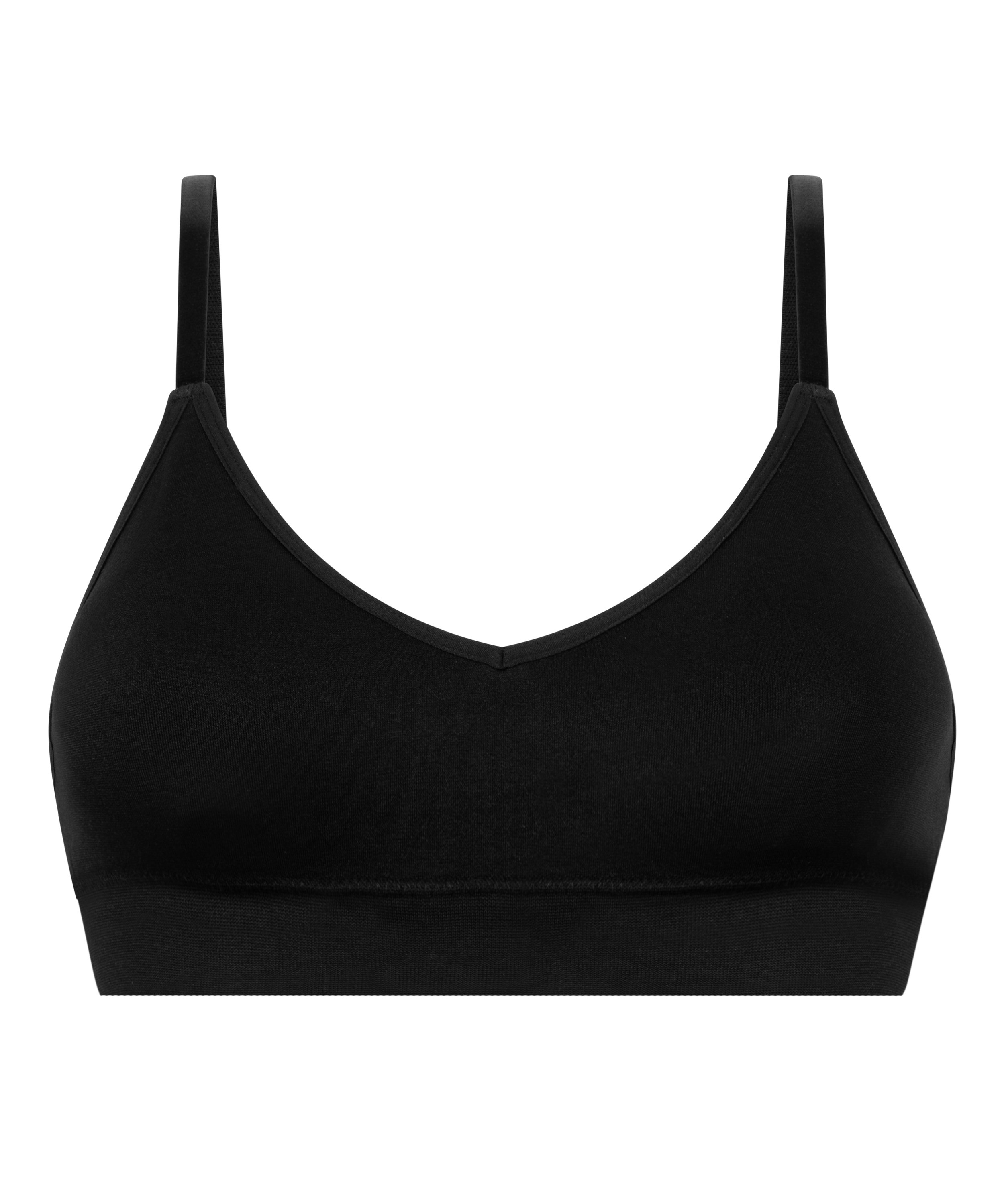 Dide triangel-bralette, Svart, main