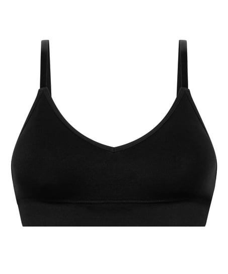 Dide triangel-bralette, Svart