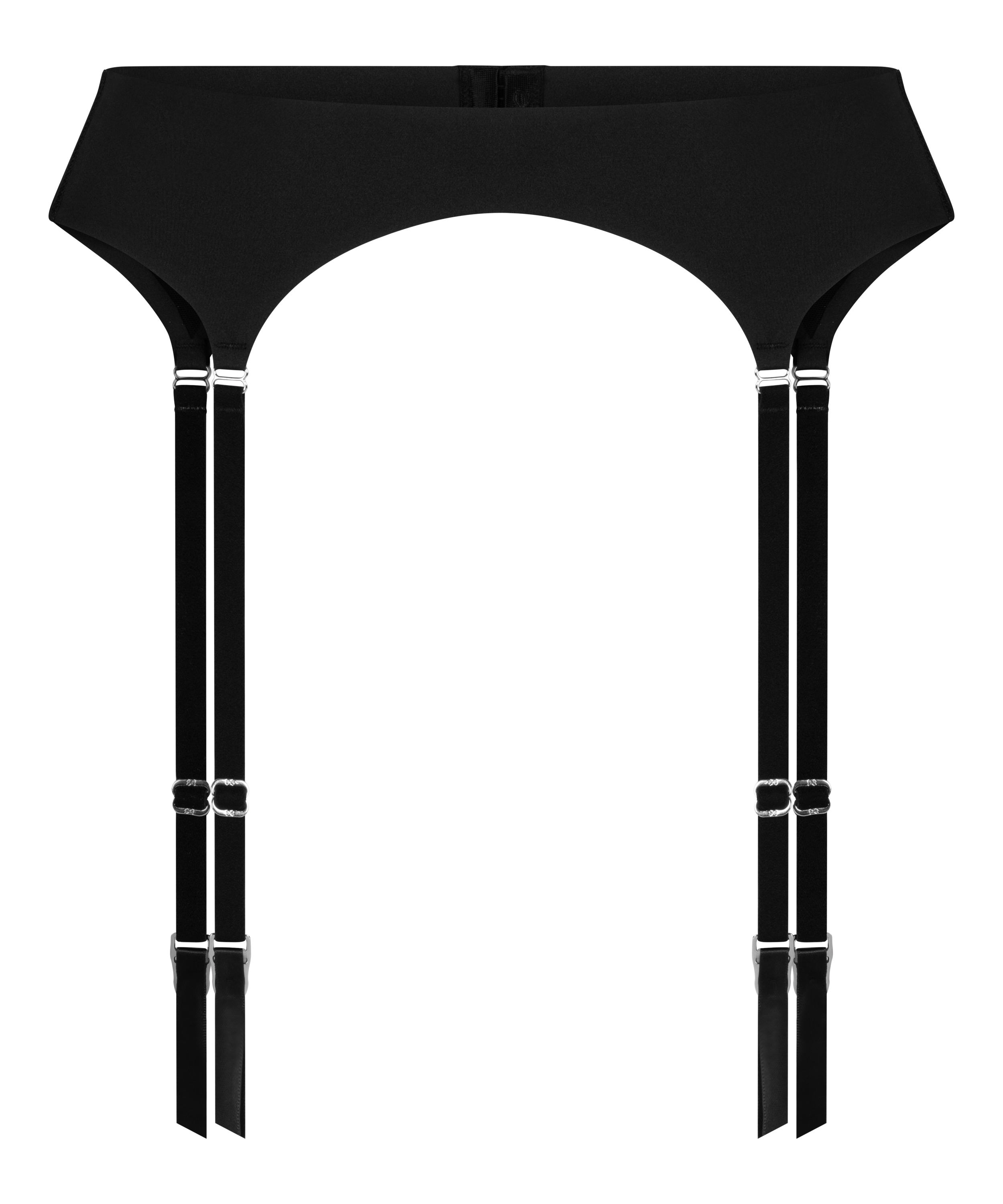 Strumpeband Smooth, Svart, main