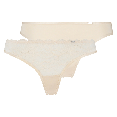 2-pack stringtrosor Angie, Rosa