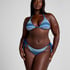 Cali bikiniunderdel med högt skurna ben, Blå
