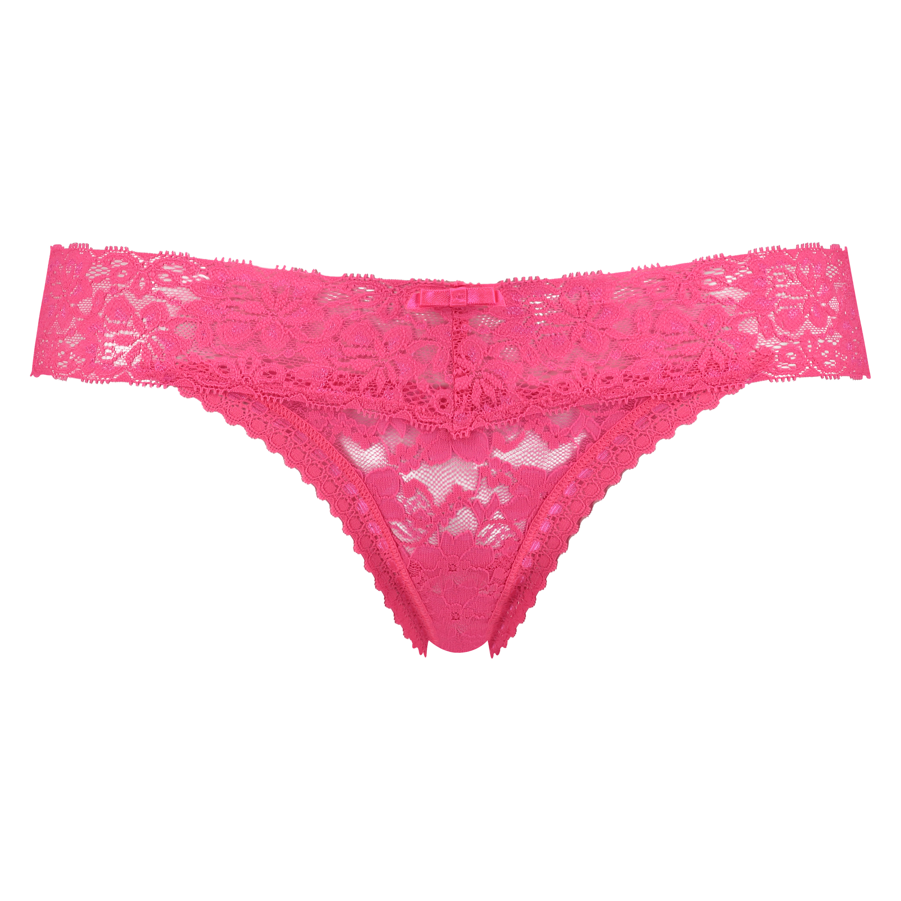 Extra l&aring;g stringtrosa V-shape, Rosa, main