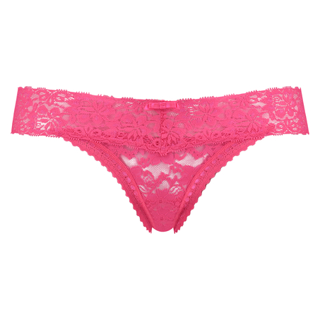 Extra l&aring;g stringtrosa V-shape, Rosa