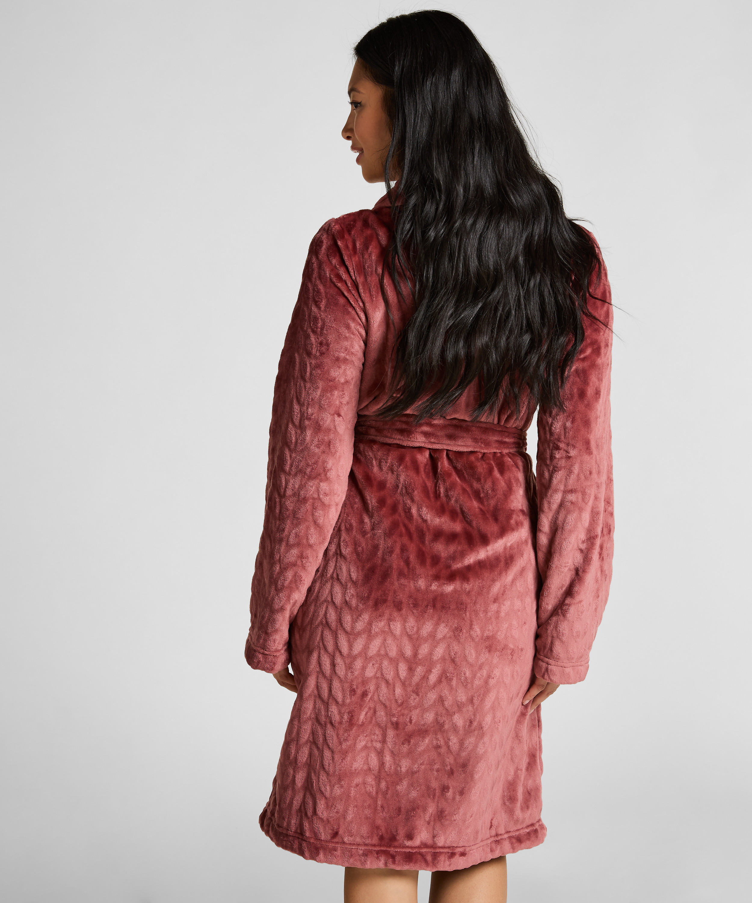 Morgonrock Fleece, Lila, main