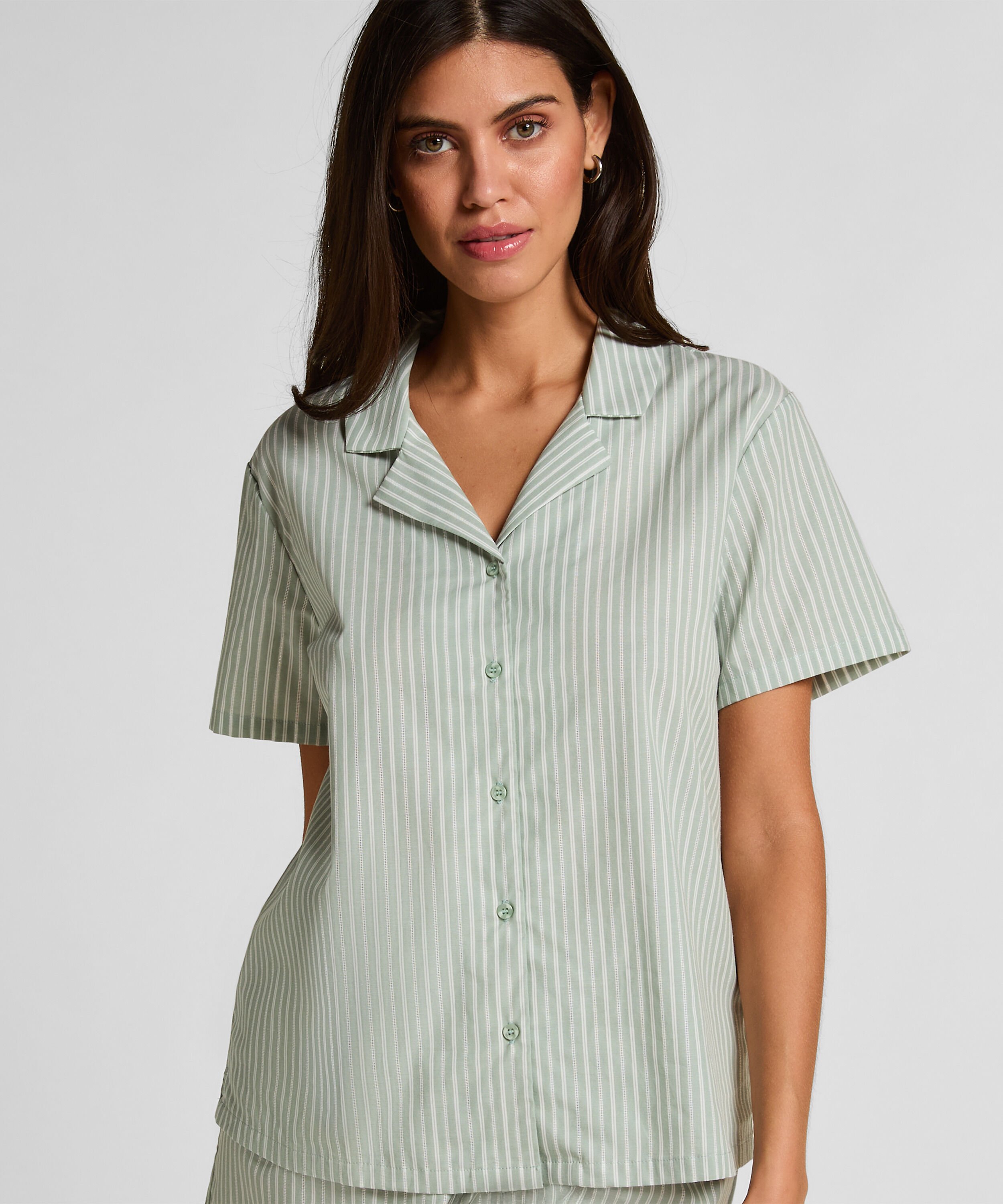 Jacka vävd randig, Grön