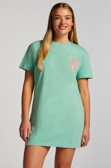 Hunkemöller Nattskjorta med rund hals grön