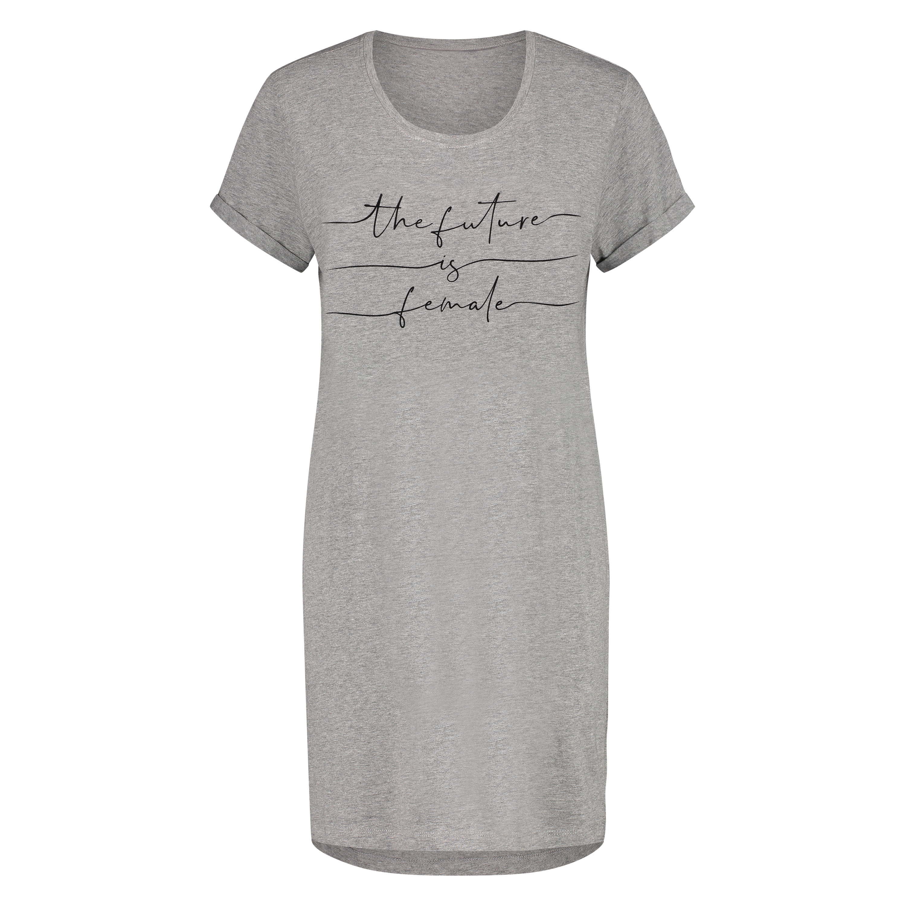 Nattlinne med rund halsringning, Grå, main