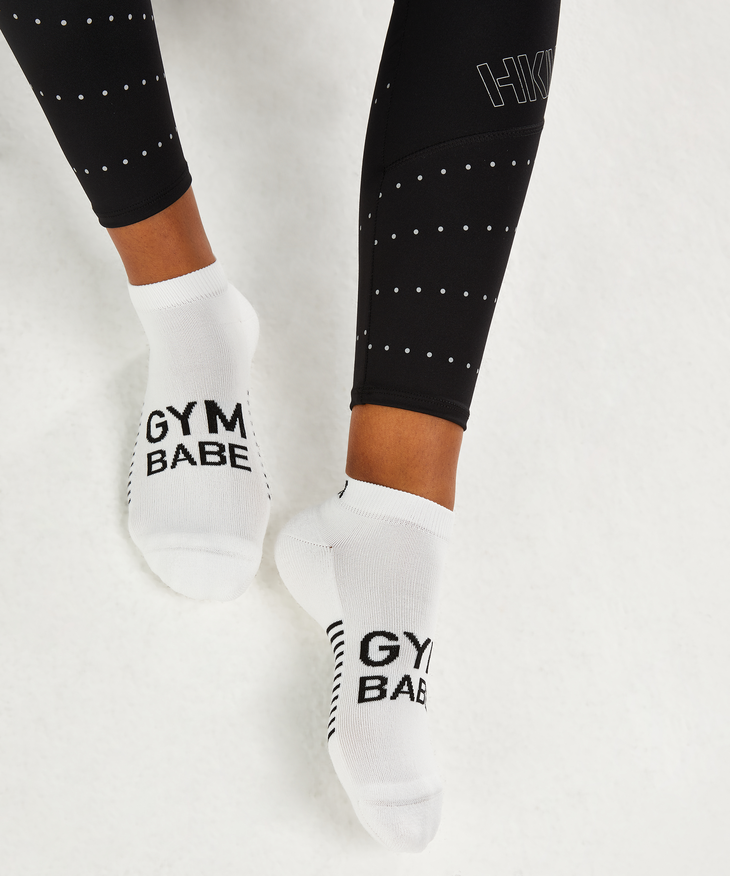 2 par HKMX Prestationssockor, Vit, main