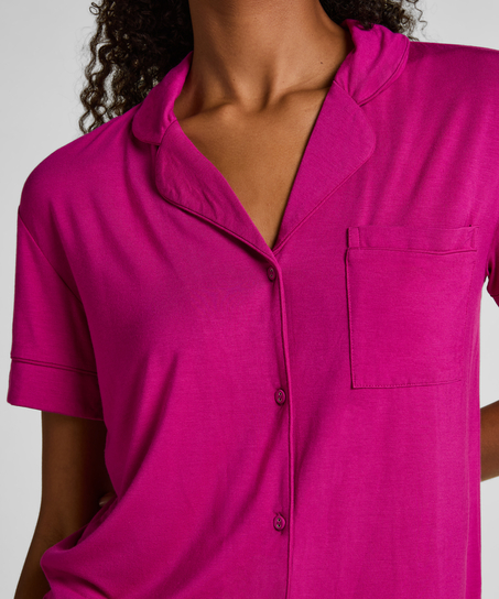 Kortärmad jerseyjacka Essential, Rosa