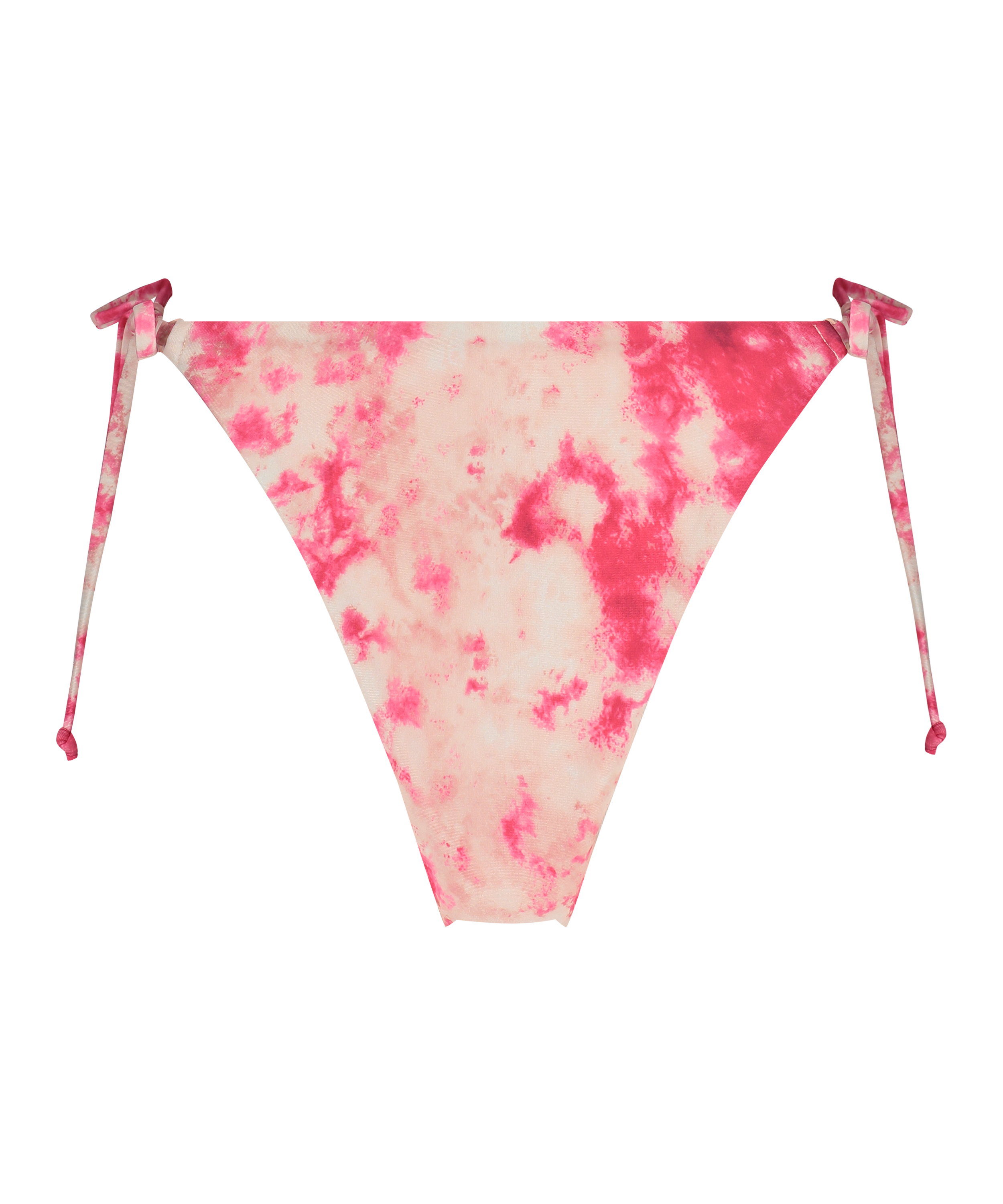 H&ouml;gt skuren bikiniunderdel Tie Dye, Rosa, main