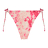 H&ouml;gt skuren bikiniunderdel Tie Dye, Rosa