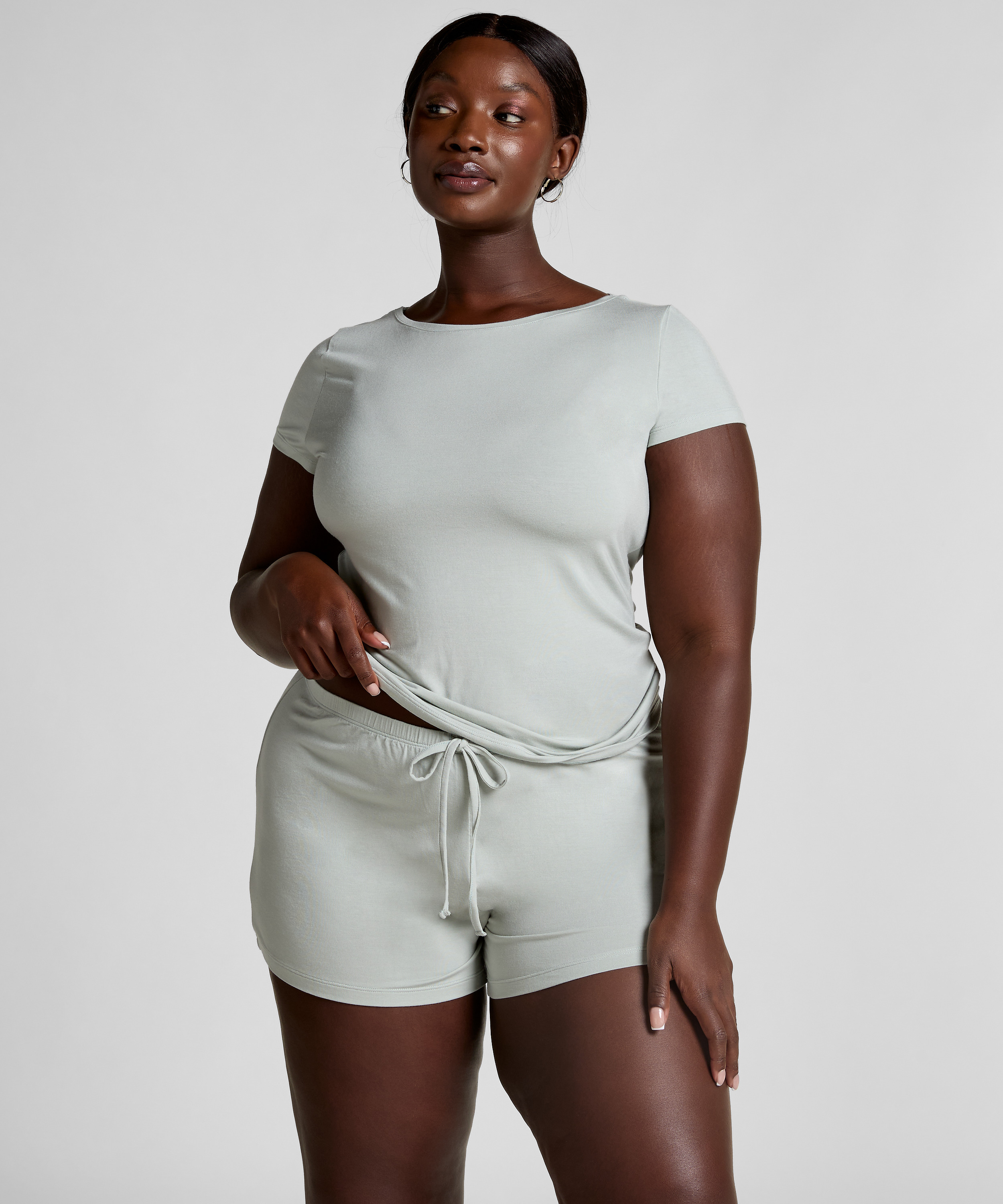 Pyjamasset i jersey, Grå, main