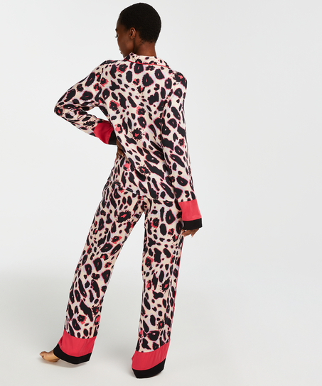 Duckie pyjamasjacka l&aring;ng&auml;rmad, Rosa