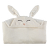 Winter Bunny Snuggle Blanket, Vit