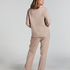 Pyjamasbyxori flanell, Beige