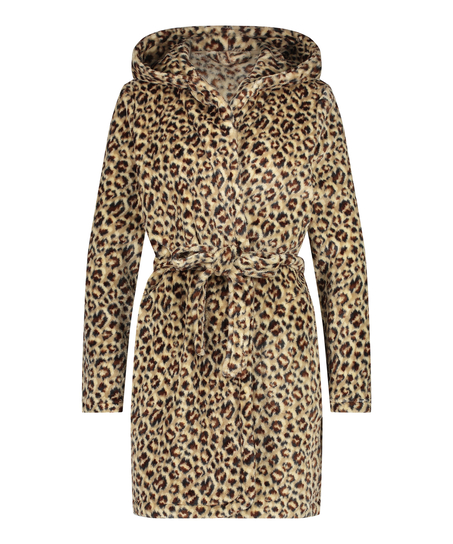 Morgonrock Fleece, Beige