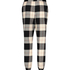 Twill Check pyjamasbyxor, Svart
