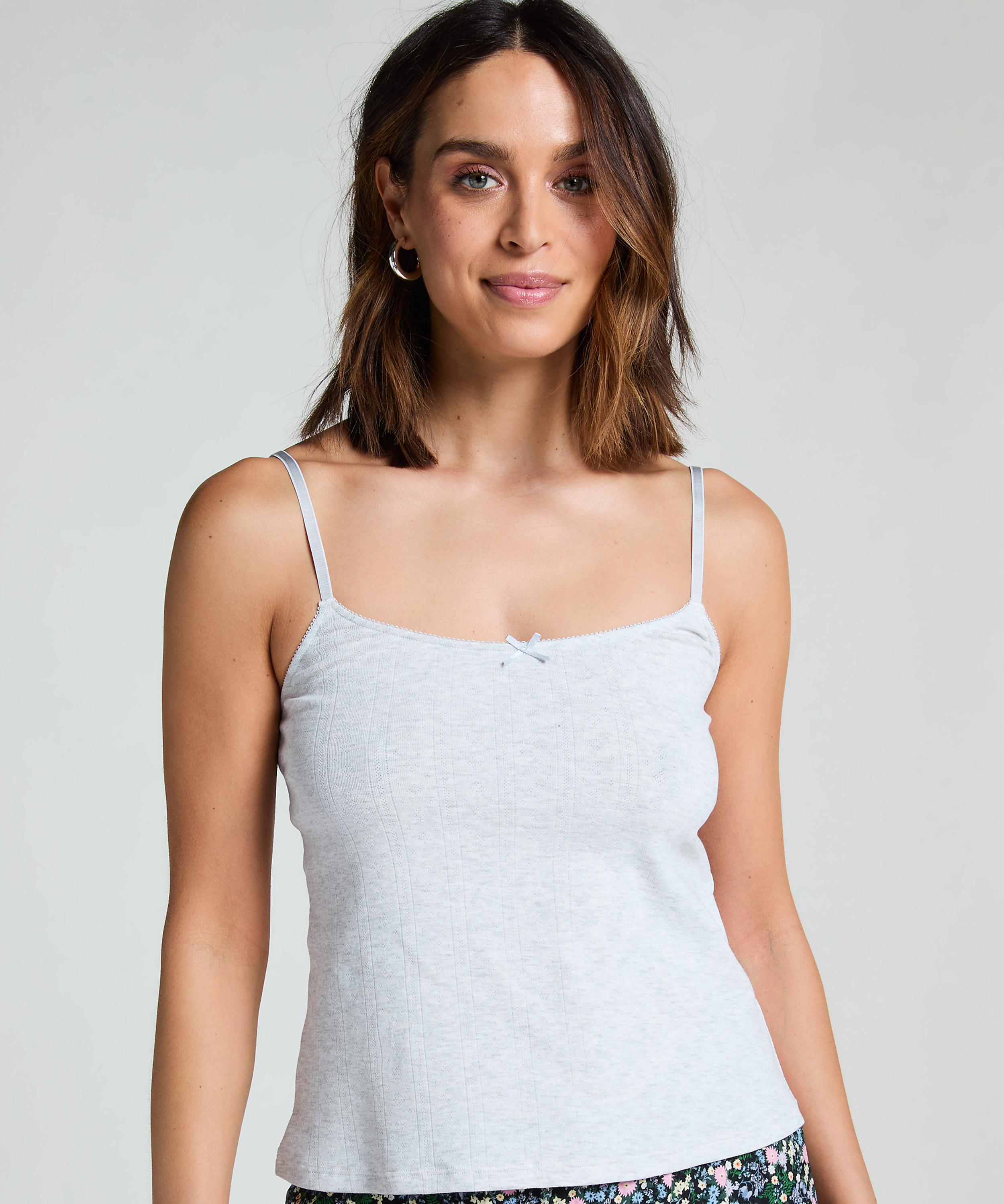 Pointelle pyjamastopp, Gr&aring;, main