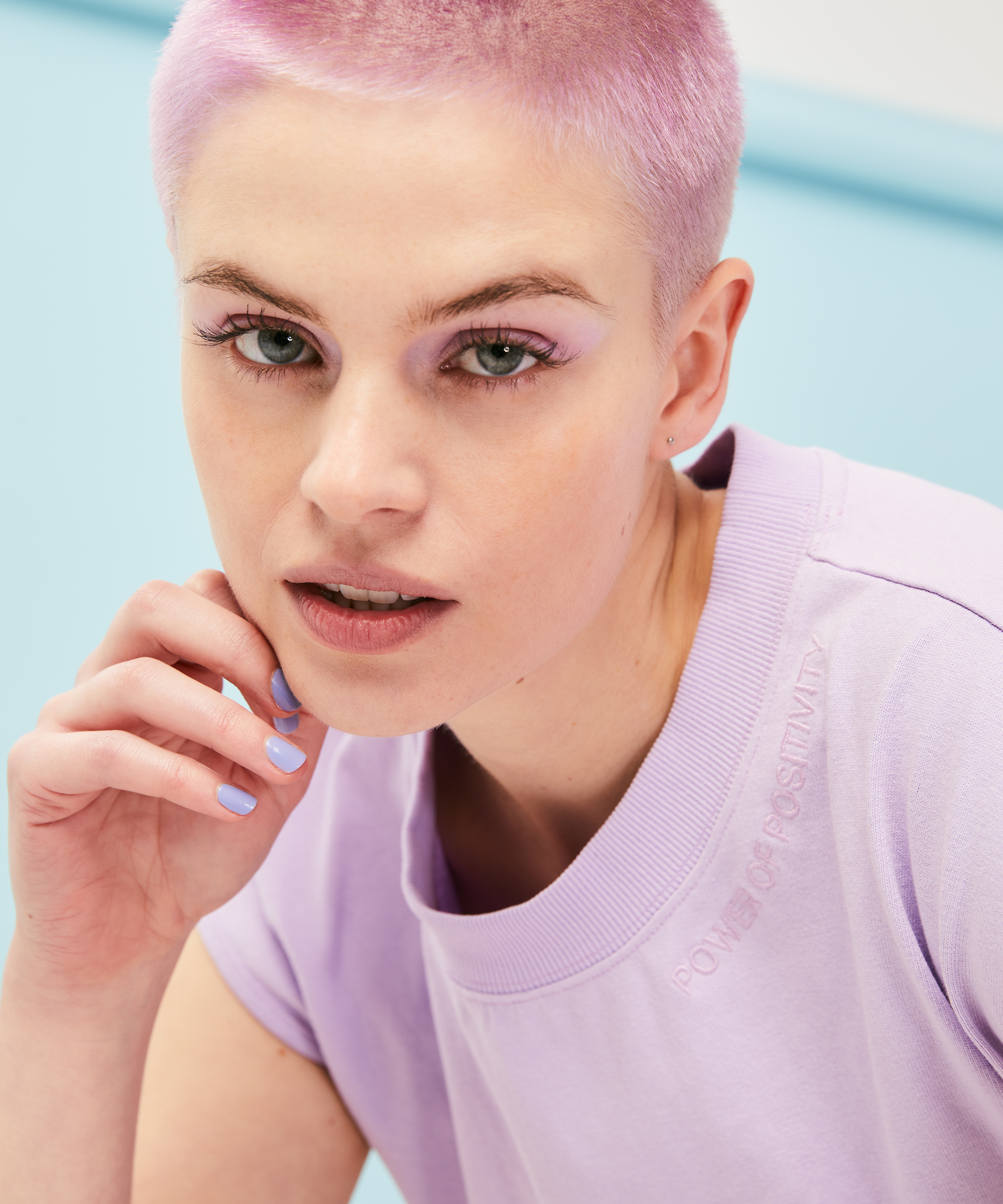 Spill The Tea T-tröja, Blå, main