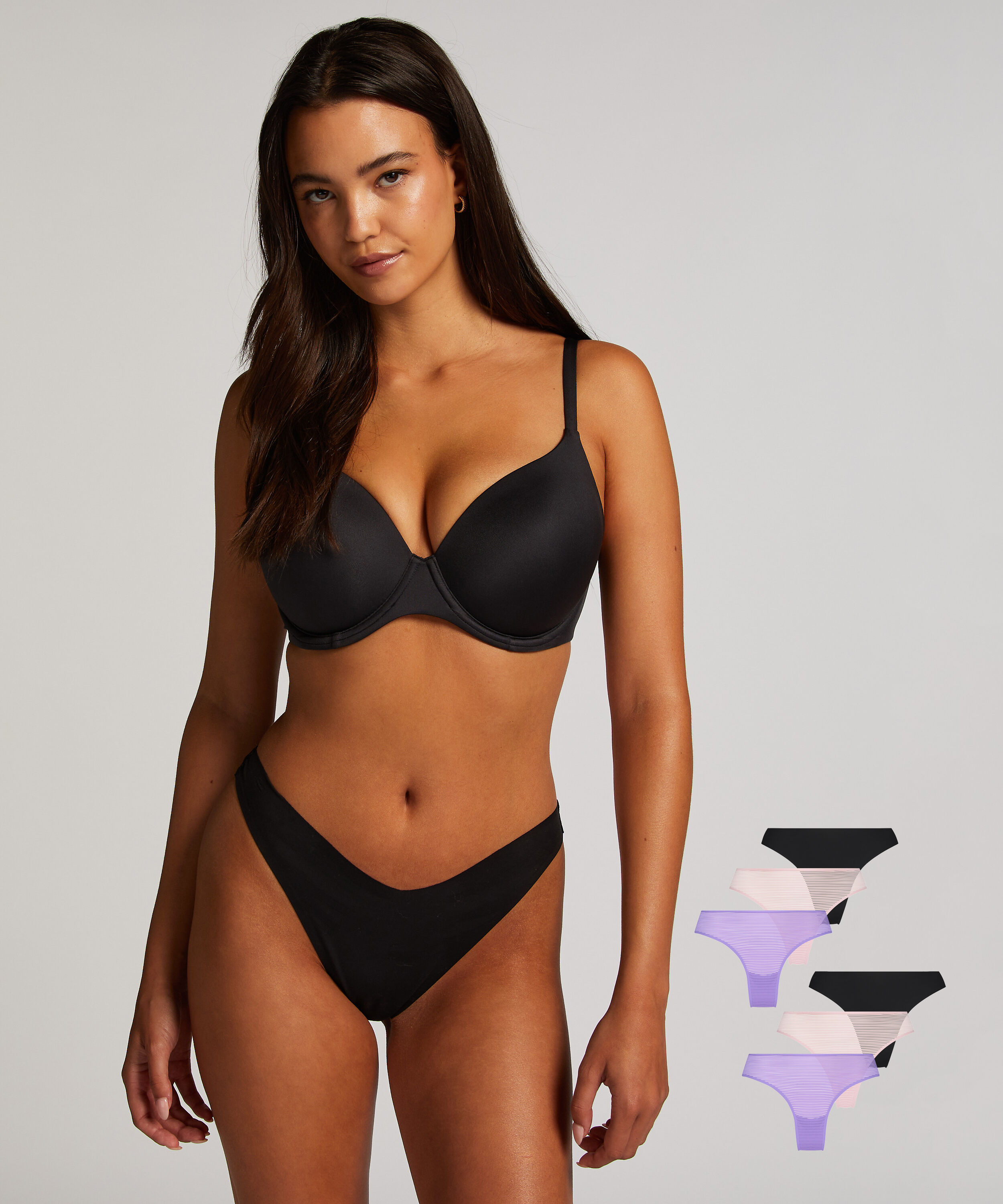 6-pack osynlig brazilian-trosa, Grön