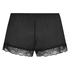 Satin pyjamasshorts, Svart