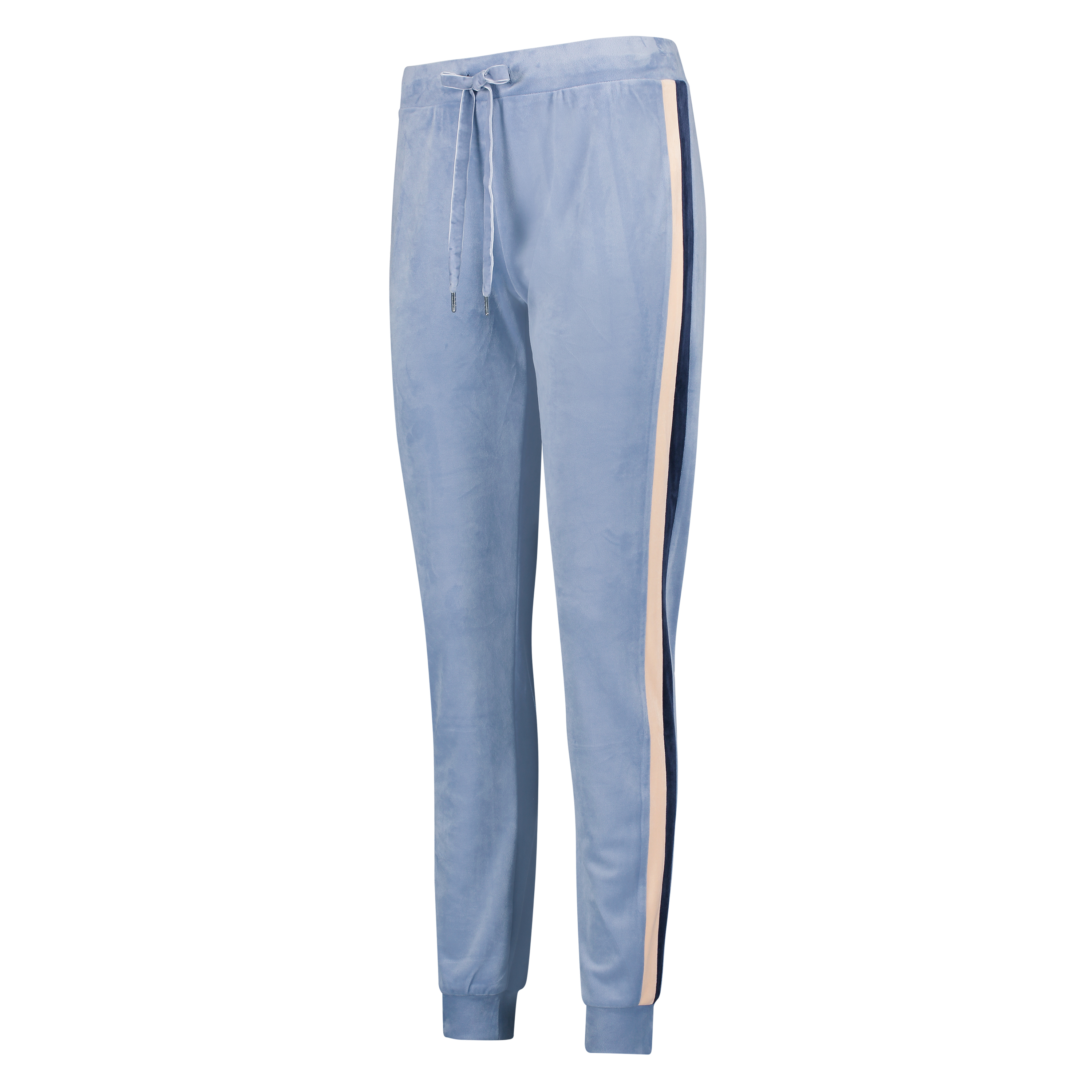 Joggingbyxor Velour Stripe, bl&aring;, main