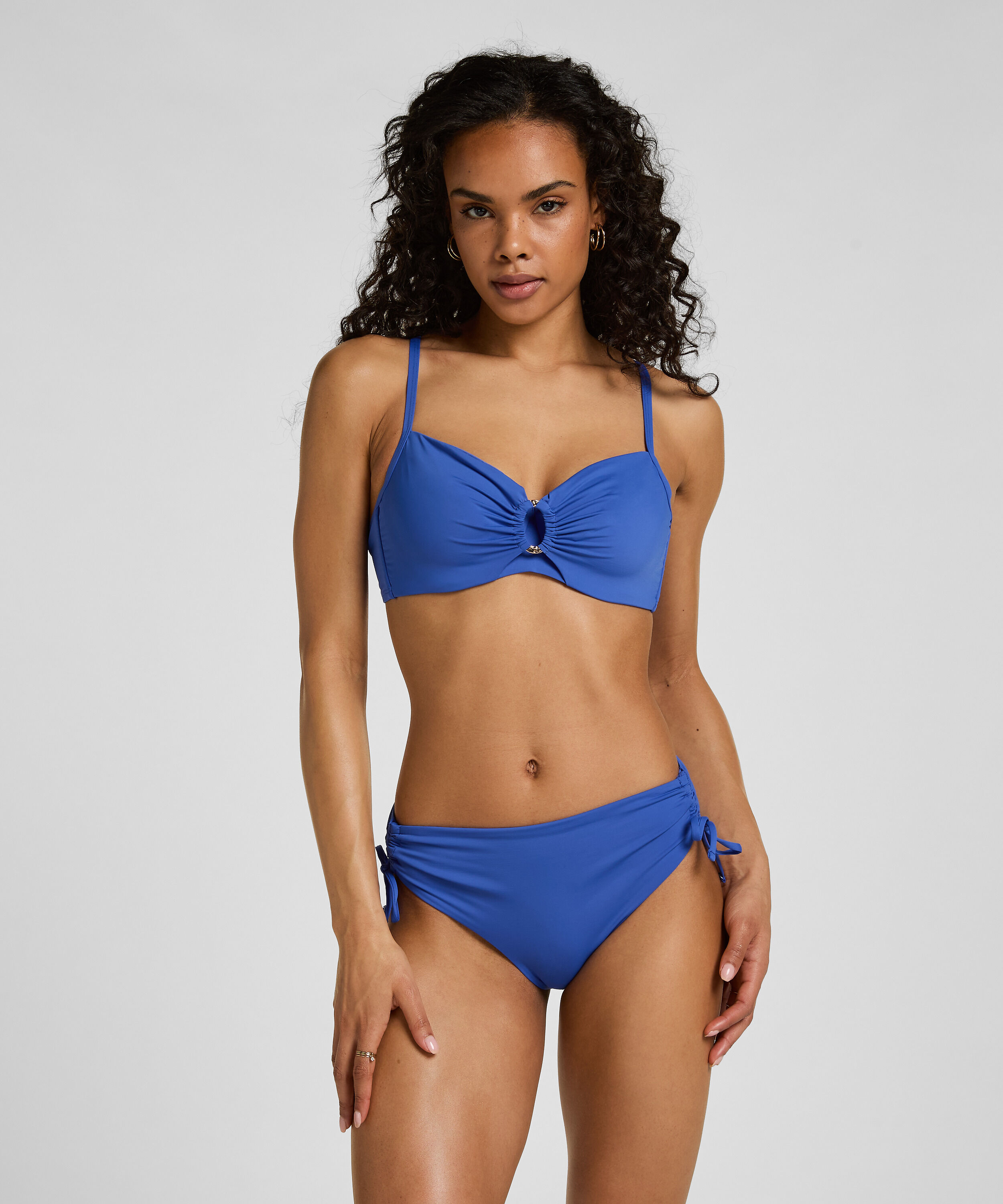 Midi Bikini Bottom Luxe, Blå